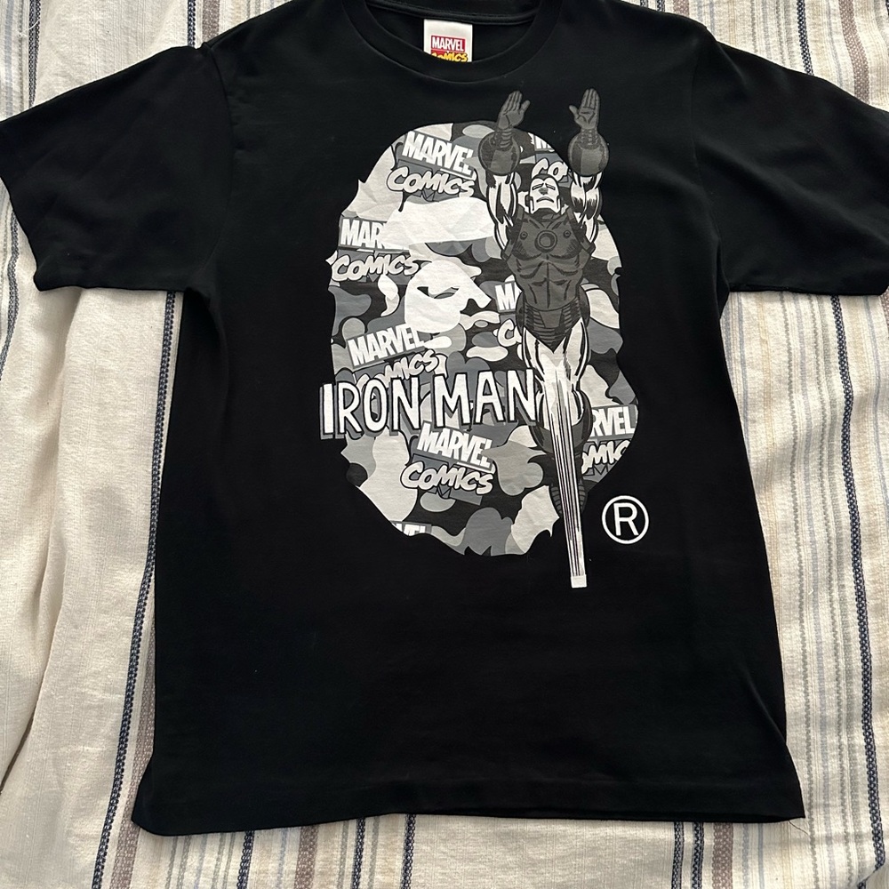 BAPE x Marvel Comics Camo Iron Man Tee